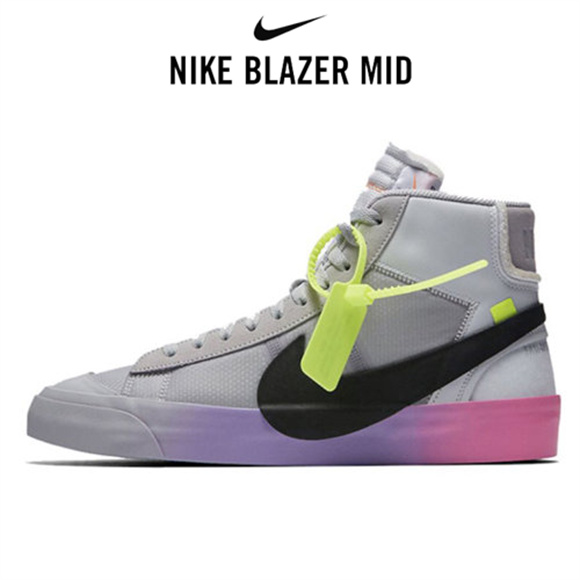 OW x Nike Blazer Mid萬聖節 灰3