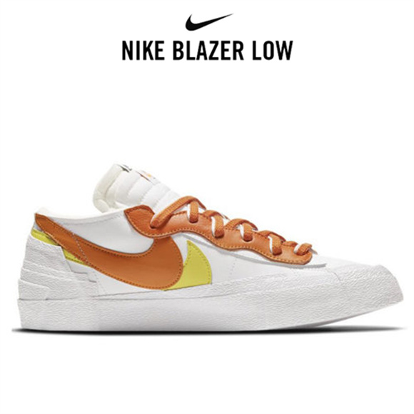 Sacai x Nike Blazer Low橙白3