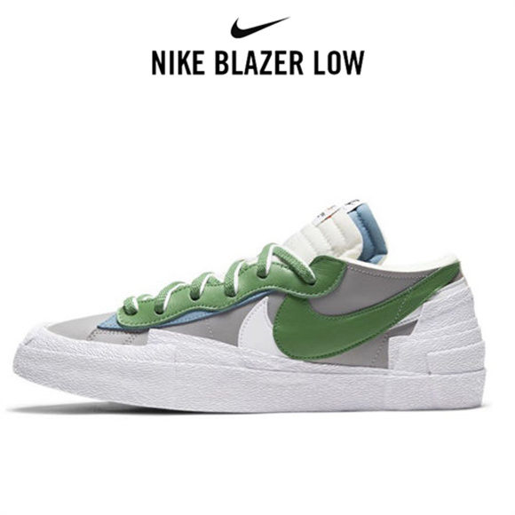 Sacai x Nike Blazer Low灰綠1