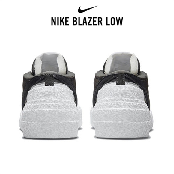 Sacai x Nike Blazer Low黑白5