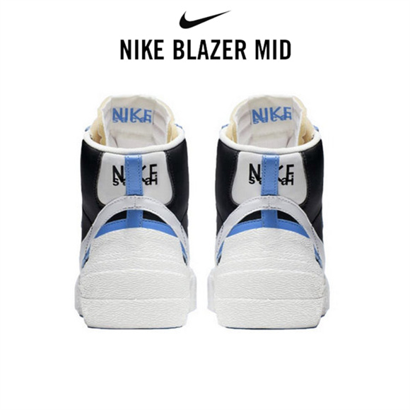 Sacai x Nike Blazer Mid黑藍白4