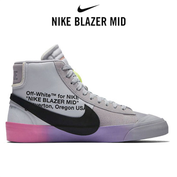 OW x Nike Blazer Mid萬聖節 灰4