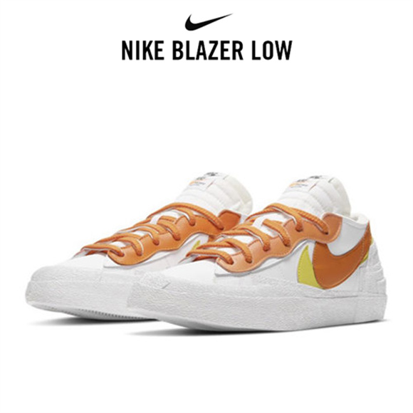 Sacai x Nike Blazer Low橙白1