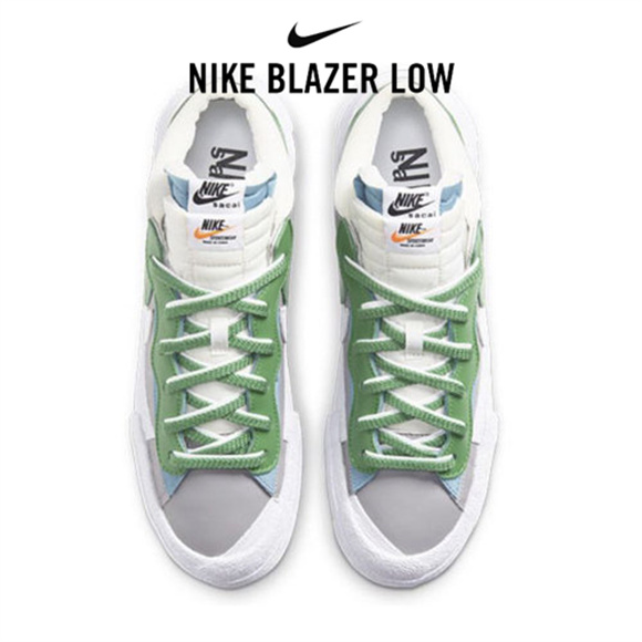 Sacai x Nike Blazer Low灰綠