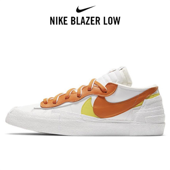 Sacai x Nike Blazer Low橙白4