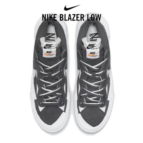 Sacai x Nike Blazer Low黑白2