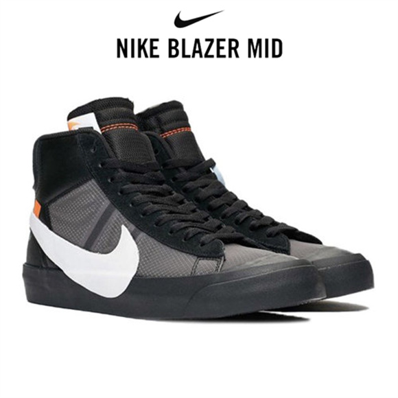 OW x Nike Blazer Mid萬聖節 黑5