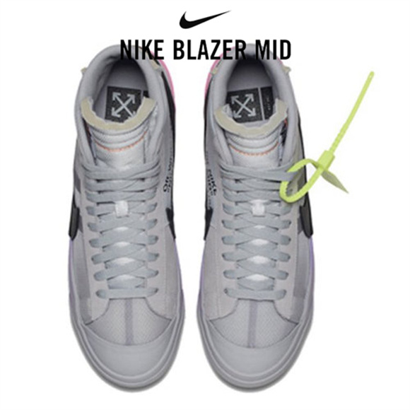 OW x Nike Blazer Mid萬聖節 灰2