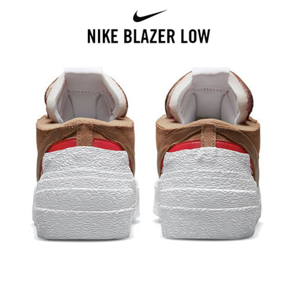 Sacai x Nike Blazer Low棕紅5