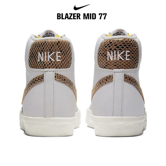 Blazer Mid '77白 棕色蛇紋4