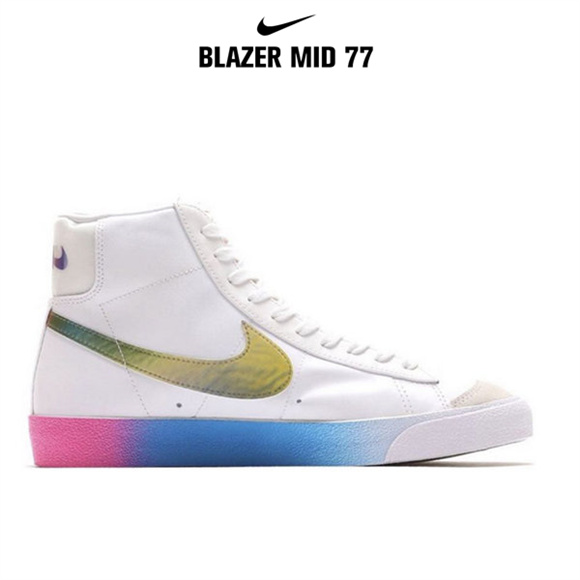 Blazer Mid '77白 全息镭射3